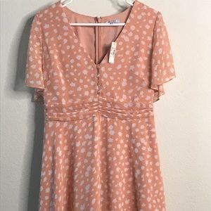 NWT Madewell Ruched-Waist Mini Dress